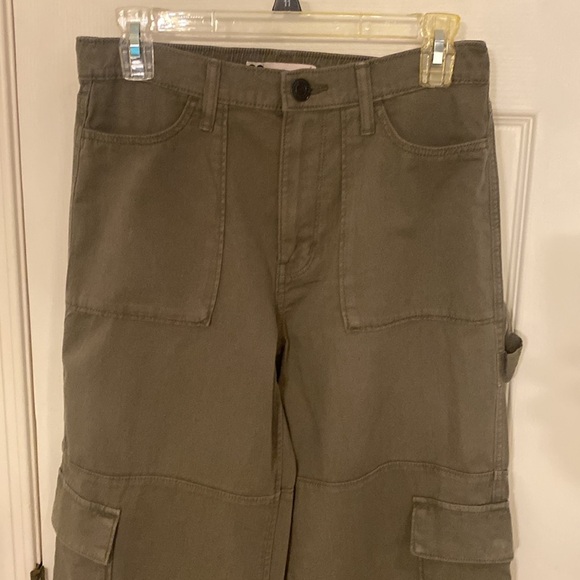 NWOT SO army green cargo high rise pants - Picture 2 of 5